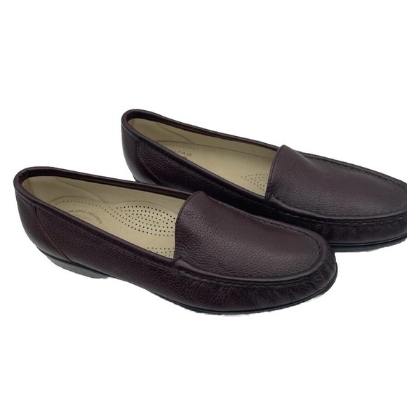 SAS Shoes - NWOB SAS Brown Leather Mary Jane Tri Pad Wedge Sandals Women's‎ Size 9.5 N NEW